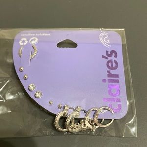 Women’s/Girls earring set, 5 earring pairs and one cartilage cuff, sensitive ear